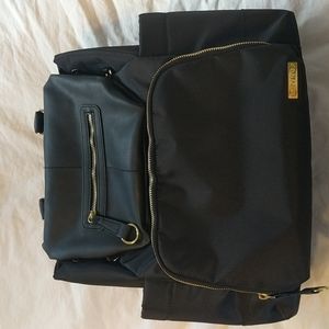 Skip Hop Diaper Bag Backpack: Chelsea Downtown Chic with Changing Pad & Stroller